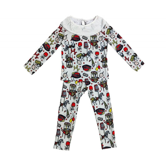 Girls 2 piece party set fayer ground image 1-10 years