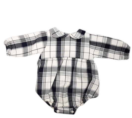 Spanish traditional unisex rompers checkered
