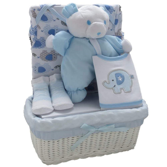 Amore by Kris X Kids B/blue Bear & elephant 4 piece gift basket set 🧸
