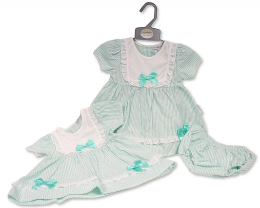 My Little Chick Bow and Lace" Dress Set (Newborn - 6 months)