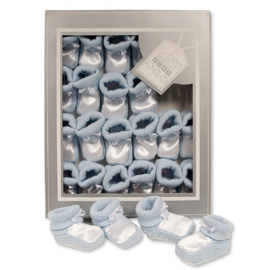 Bootees baby boy/girl pink/blue NB