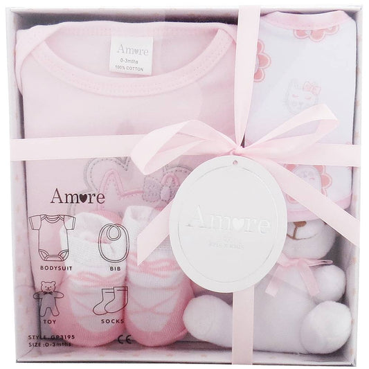 Amore’ By Kris X Kid’s 4 Piece Gift Box Set - PINK