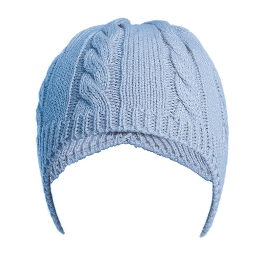 Pesci baby boy blue cable knit hat 0-12months 💙