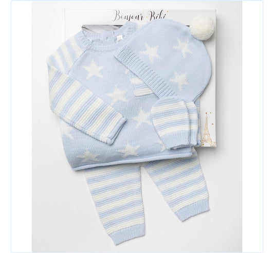 4PC spanish knitted boys sets