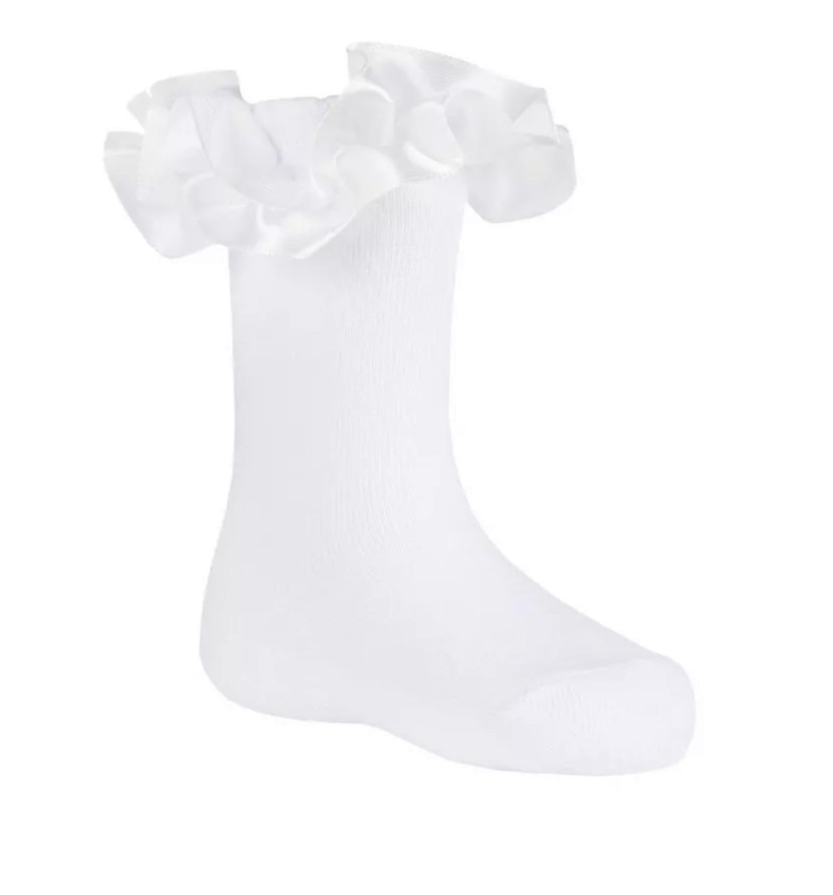 Spanish White Frilly Socks