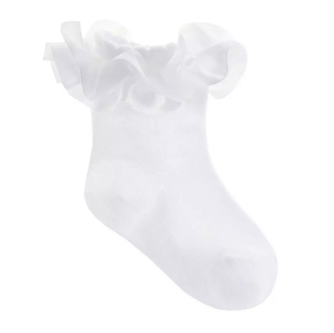 Spanish White Frilly Socks