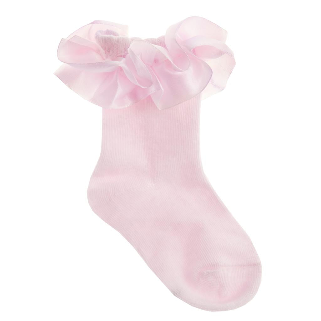 Spanish pink frilly socks